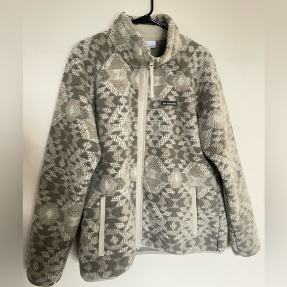 Columbia Jackets & Blazers - Columbia Printed Full Zip Fleece Jacket